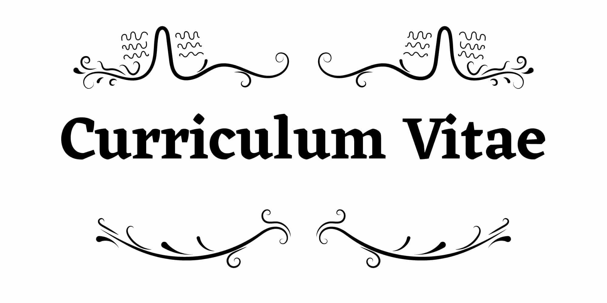 Cover Image for Curriculum Vitae
